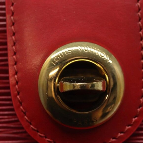LOUIS VUITTON Epi Cluny Shoulder Bag Red M52257 LV Auth 81583 - Picture 10 of 16